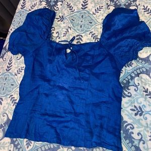 Royal blue crop top!